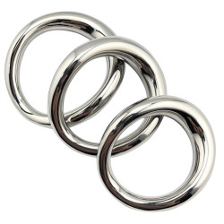 MenSteel Cockring en métal Curved Steel